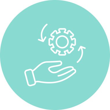 yönetim web simgesi vektör illüstrasyonu