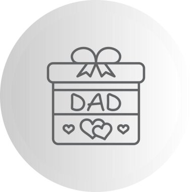 hediye kutusu web simgesi vektör illüstrasyonu