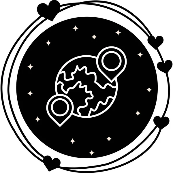 Dünya çapında web simgesi vektör illüstrasyonu