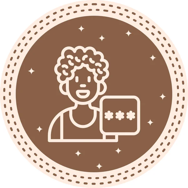 erkek avatar simgesi, vektör illüstrasyon tasarımı