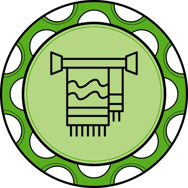 Towel Rack web icon vector illustration