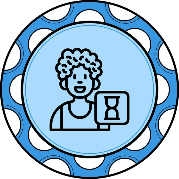 Kum Saati Web simgesi vektör çizimi