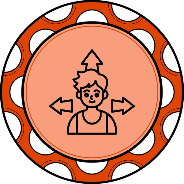 Esneklik web simgesi vektör illüstrasyonu