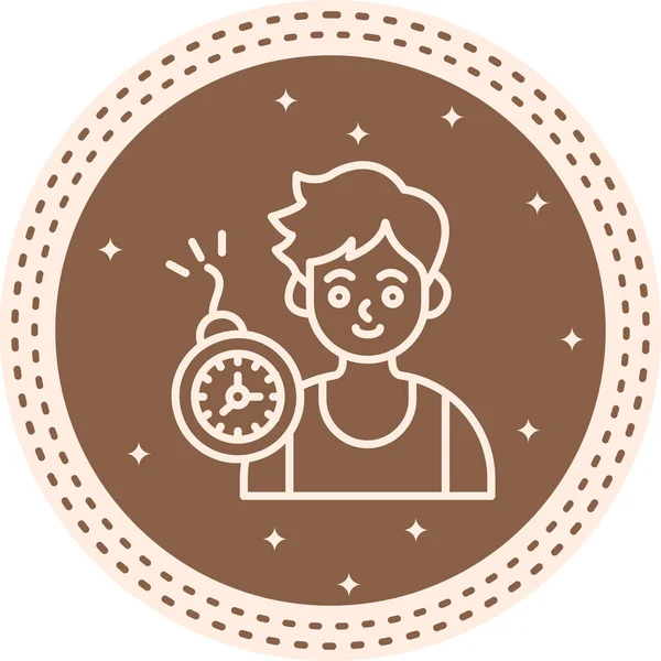 Son teslim tarihi web simgesi vektör illüstrasyonu