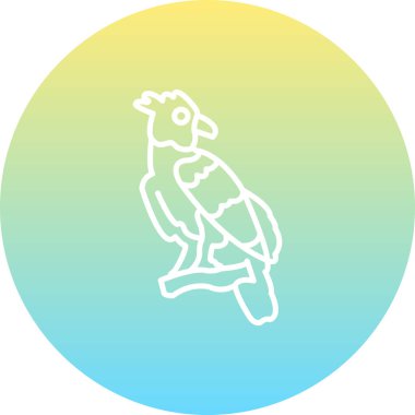 Harpy Eagle simge vektör çizimi tasarımı