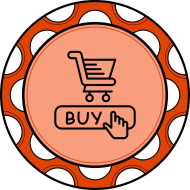 Web cion vektör illüstrasyonunu al