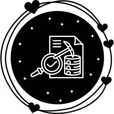 Metin Madencion ağ vektör illüstrasyonu