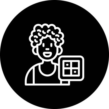 Kullanıcı Anahtarı Yüksek Çözünürlüklü Minimum Vektör Tasarımı