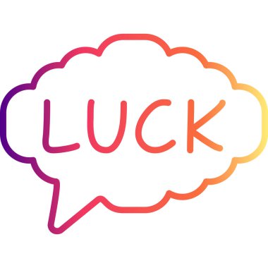 Konuşma balonu çizgisi simgesi, metin basit illüstrasyonlu web etiketi