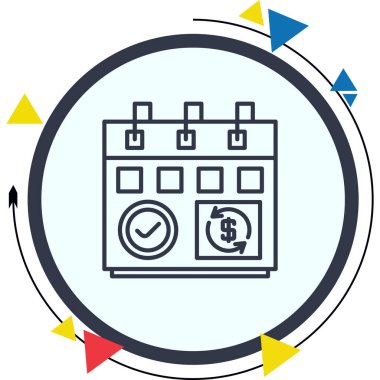 Üyelik Modeli Minimum Düz Kullanıcı Deneyimi Sembolü