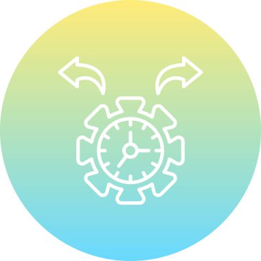 saat web simgesi vektör illüstrasyonu