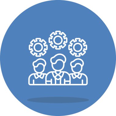 takım web simgesi vektör illüstrasyonu