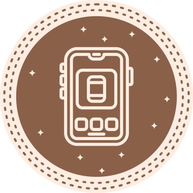 akıllı telefon simgesi, vektör illüstrasyonu basit tasarım illüstrasyonu