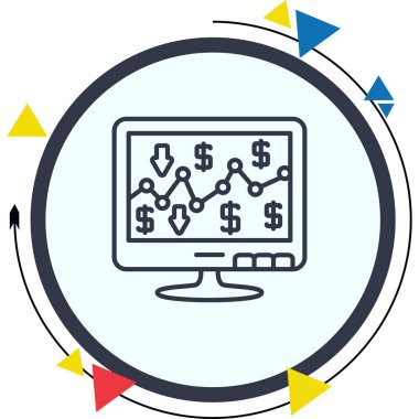 Pazarlama simgesi vektör illüstrasyon tasarımı