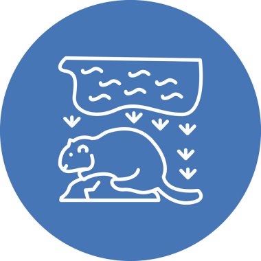 Kunduz simgesi vektör çizimi tasarımı