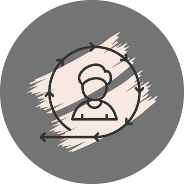 Süreklilik web simgesi vektör illüstrasyonu