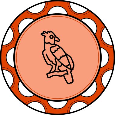 Harpy Eagle simge vektör çizimi tasarımı