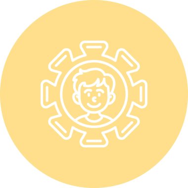 yönetim web simgesi vektör illüstrasyonu