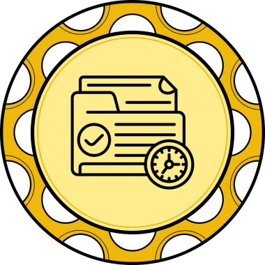 Dizin Yönetimi web simgesi vektör illüstrasyonu