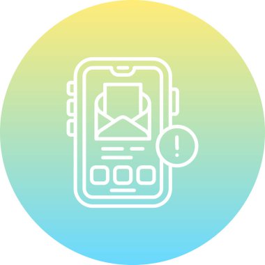 Uyarı Ağ ikonu vektör illüstrasyonu