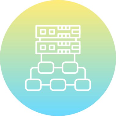 Vekil Sunucu Premium Çağdaş Düz Vektör Özelliği