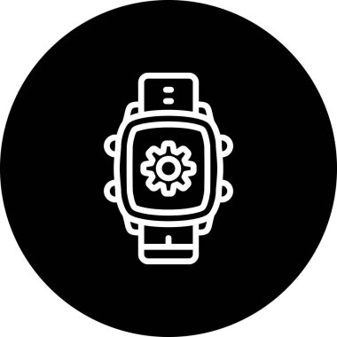 Akıllı Saat Yüksek Kaliteli Modern Vektör Elemanını Ayarlıyor