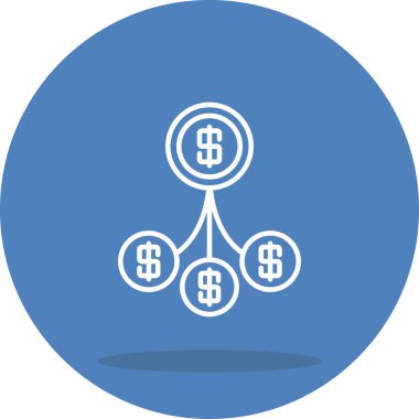 Çeşitlendirme web simgesi vektör illüstrasyonu