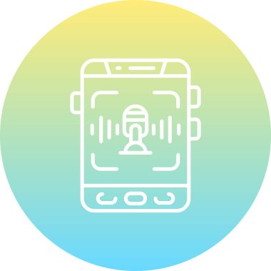 Ses Tanıma Ağı vektör çizimi