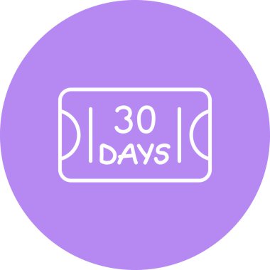 bildirim ile taşınabilir ekran 30 Gün simgesi