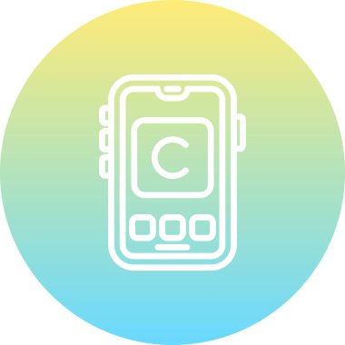 telif hakkı web simgesi vektör illüstrasyonu