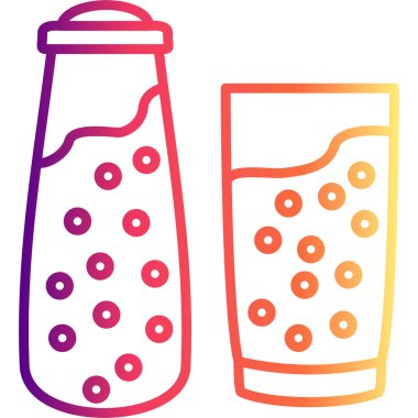 Süt ve Şişe Ağı vektör illüstrasyonu