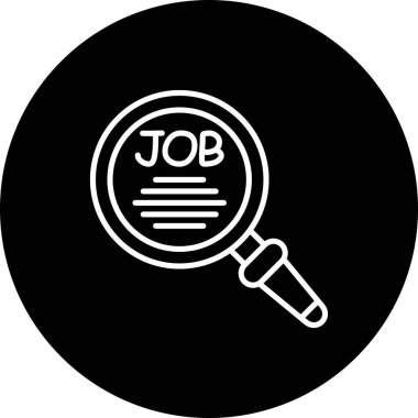 Büyütme cam ağ ikonu vektör illüstrasyonu