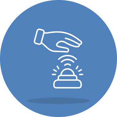 Sensör web simgesi vektör çizimi