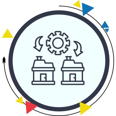 yönetim web simgesi vektör illüstrasyonu