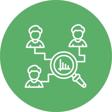 araştırma web simgesi vektör illüstrasyonu