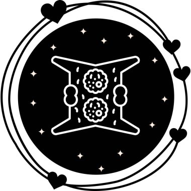 Staurastrum Manfeldtii web simgesi vektör çizimi