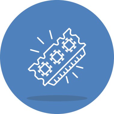 Rastgele Erişim Bellek Yaratıcı Fonksiyonel Web Grafik Sembolü