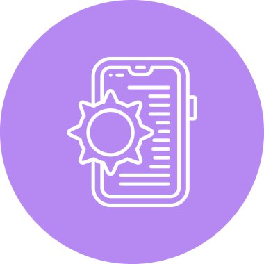 akıllı telefon simgesi, vektör illüstrasyonu basit tasarım