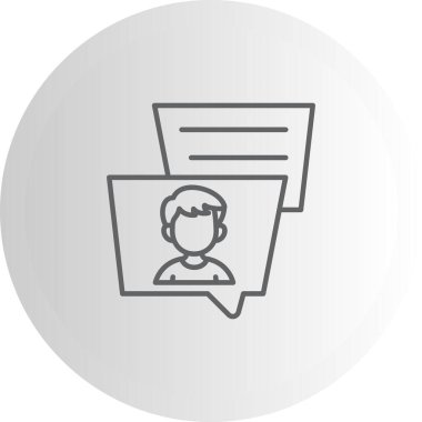 Sohbet Asgari Yüksek Kalite Grafik Sembolü