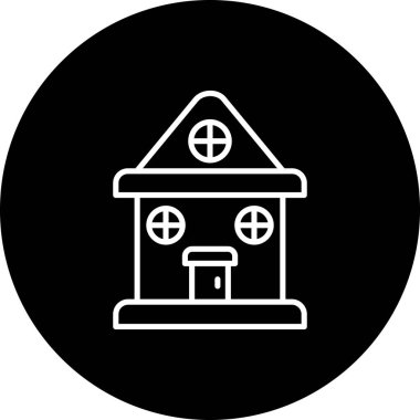 Emlak çizgisi simgesi, vektör illüstrasyonu