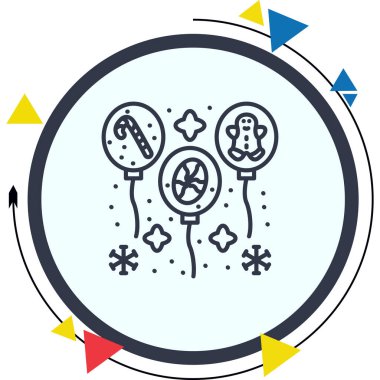 Eşsiz Noel Balonları Soyut Markalaştırma Grafiksel ŞekliName