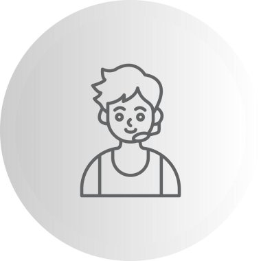 Yorumcu Satır Simgesi, Basit Görüntü Beyaz Arkaplanda İzole Edildi