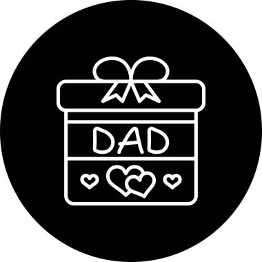 hediye kutusu web simgesi vektör illüstrasyonu