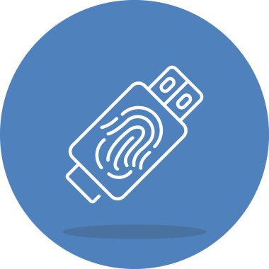 Usb Çubuğu simgesi. özet biçimi vektör simgesi.