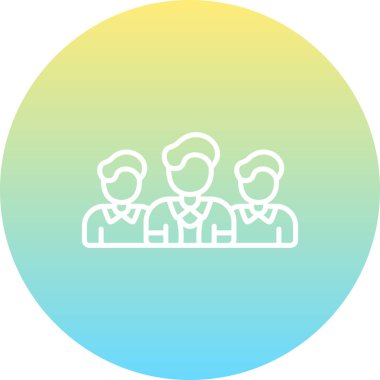 takım web simgesi vektör illüstrasyonu