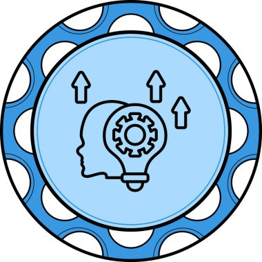 Skills web simgesi vektör çizimi