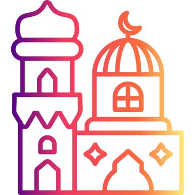 Minaret Yüksek Kaliteli Ölçeklenebilir Vektör İllüstrasyonu