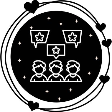 Bağlanma web simgesi, basit vektör illüstrasyonu