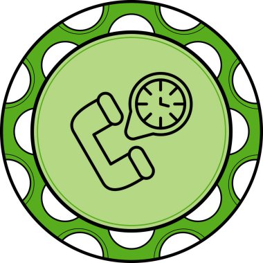 Modern 24 Saat 'in vektör illüstrasyonuName