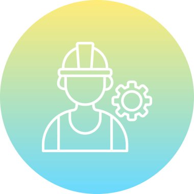 Mühendis web simge vektör çizim